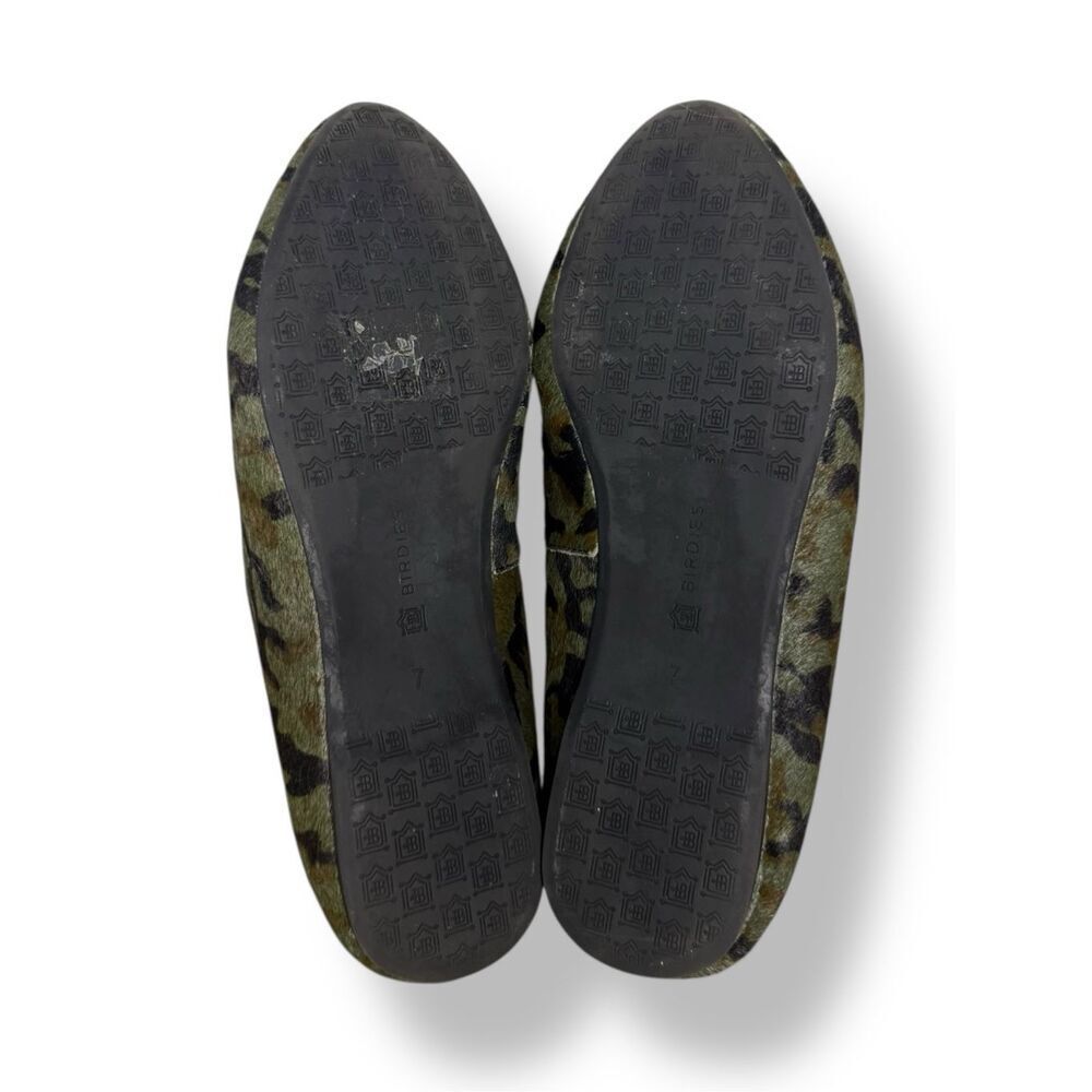 Birdies Women’s 7‎ Blackbird Starling Camo Calf Hair Slip On Loafer Flats - Picture 6 of 7